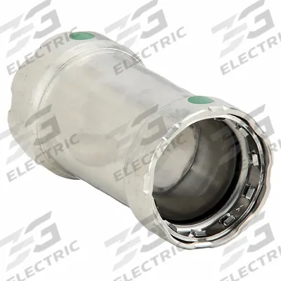VIEGA MEGAPRESS Crimp Coupling Fitting: 3/4 in Pipe x 3/4 in Pipe Size, Press-fit x Press-fit - Potable Water Stainless Steel Press Fittings