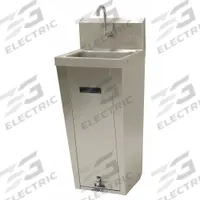ADVANCE TABCO Hand Sink: 42 in Overall Ht, 10 in Bowl Lg, 5 in Bowl Dp, 1 gpm Flow Rate, 20 ga (MPN 7-PS-90). Key specifications — Includes Side Splash: Side Splash Not Included; Brand: ADVANCE TABCO.