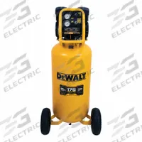 DEWALT Portable Electric Air Compressor: Quiet, Oil Free, 26 gal, Vertical, 2 hp, 4 cfm @ 90 psi (MPN DXCMSAC260). Key specifications — attr48686: Oil Free; attr48685: 120V; attr48678: 15A; attr48671: DEWALT; attr124308: Quiet (less than 75 dBA).