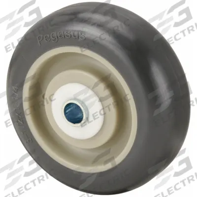 APPROVED VENDOR Caster Wheel: 3 1/2 in Wheel Dia., 1 1/4 in Wheel Wd, Polyurethane, Plastic - Antimicrobial Polyurethane Tread on Plastic Core Wheels