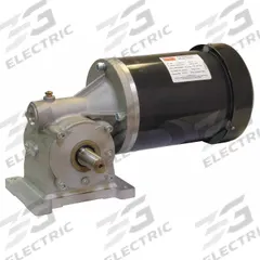 DAYTON AC Gearmotor: Right Angle, Single Output Shaft, 3-Phase, TEFC, 45 RPM, 966 in-lb Max Torque (MPN 4CVX5). Key specifications — Brand: DAYTON; Full Load Current: 3.4-3.4/1.7 A.