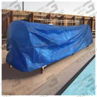 SPECTRUM Reel Cover: 40 3/4 in Overall Ht, 274 1/8 in Overall Lg, 45 1/8 in Overall Wd, Blue (MPN 50190). Key specifications — attr1002082: SPECTRUM; attr1011209: Polyester.