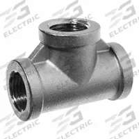 USA INDUSTRIALS Metal Pipe Tee: Tee, 3/4 in x 3/4 in x 3/4 in, Class 125, Chrome-Plated C89833 Brass (MPN ZUSA-PF-22708). Key specifications — Brand: USA INDUSTRIALS; Maximum Operating Pressure: 125 psi @ 72 °F.
