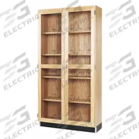 Microscope Storage Case: 7 ft Overall Ht, 16 in Overall Dp, 36 in Overall Wd, Glass/Oak, 0 Drawers (MPN 372-3616K). Key specifications — Product Type: Tall Microscope Cabinet; Brand: DIVERSIFIED SPACES; Material: Glass/Oak; Cabinet Type: Tall Cabinets.