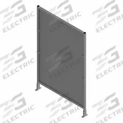 T-Slot Framing System Panel: Stand-Alone, Gray, 84 in H x 24 in W x 5 1/2 in D, Mesh (MPN 45937). Key specifications — Finish: Anodized/PVC-Coated; Brand: FAZTEK; Panel Color: Black; Panel Type: Mesh; Color: Gray; Material: Wire; Mesh Shape: Square; Assembly: Assembled.