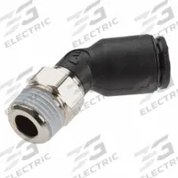 LEGRIS Push-Fit Elbow Fitting: 4 mm OD Size, Push-to-Connect x Metric, Fiberglass-Reinforced Nylon (MPN 3133 04 19). Key specifications — Brand: LEGRIS.