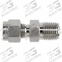 BRENNAN INDUSTRIES Compression Fitting Straight: 3/8 in OD x 3/8 in Pipe Fitting Size (MPN NS2404-06-06-SS). Key specifications — Series: NS2404; Brand: BRENNAN INDUSTRIES.