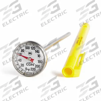 CDN Cooking Thermometer: Commercial Dishwashers/Food Safety/Meat and Poultry/Roasts - Analog Dial Thermometers for Food