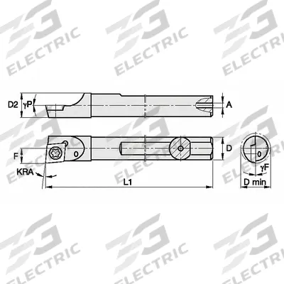 WIDIA Indexable Boring Bar: CSBI187255R (MPN 2832553) - Indexable Boring Bars