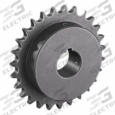 TRITAN Roller Chain Sprocket: 40, For 1/2 in Chain Pitch, 1 1/8 in Bore Dia, 27 Teeth - Size 40 Fixed-Bore Roller Chain Sprockets