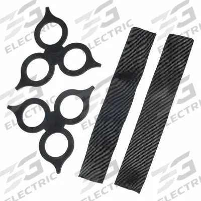 LOCKJAW Synthetic Shackle Kit: Soft Shackles, HMPE/Polyethylene, (2) Lock Rings/(2) Sleeves - Replacement Sleeves & Lock Rings for Synthetic Shackles