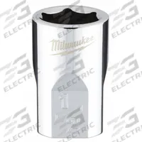 MILWAUKEE Standard Socket: SAE, 3/8 in Drive Size, 1/2 in Socket Size, 6-Point, Std, Chrome (MPN 45-34-9064). Key specifications — attr1204417: MILWAUKEE; attr1204392: Chrome.