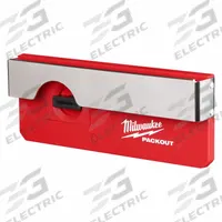 MILWAUKEE PACKOUT Belt Clip Rack: 9 1/2 in W x 3 1/2 in H x 1 5/16 in L, Plastic, Red (MPN 48-22-8344). Key specifications — attr1120120: Reinforced Rack Maintains Shape; attr1120130: MILWAUKEE; attr1120217: Plastic; attr1120218: Red; attr1126375: Tool Boxes.