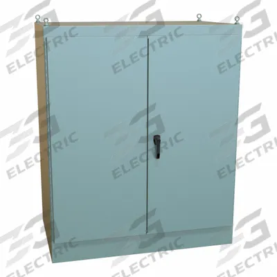 HAMMOND Enclosure: Steel, 72 in x 60 in x 36 in, NEMA 12, Solid Cover, Hinged - Steel Dust-Tight Enclosures
