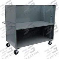JAMCO Stock Truck: 3,000 lb, Combo Lip, 24 in L x 48 in W x 57 in H Overall Dim., 2 Shelves, Adj (MPN FR248P600GP). Key specifications — Shelf Adjustability: Adjustable; Brand: JAMCO; Color: Gray; Caster/Wheel Configuration: (2) Swivel.