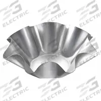 CHICAGO METALLIC Tortilla Shell Pan: Tortilla Shell Pan Pan, Aluminized Steel, 9 1/8 in Overall Wd (MPN 46995). Key specifications — Pan Style: Tortilla Shell Pan; Brand: CHICAGO METALLIC; Color: Shiny Gray; Material: Aluminized Steel; NSF Certified: No.