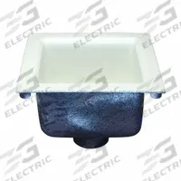 ZURN Floor Sink: 12 in Overall Wd, 6 in Sump Dp, 4 in Nominal Pipe Size, No Hub, Square, Cast Iron (MPN Z1900-4NH-2). Key specifications — attr1332259: White; attr1332254: Cast Iron; attr1332277: No Hub; attr1332284: ZURN; attr1355724: 1/2 Opening; attr1332282: Enamel.