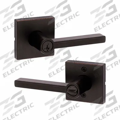 KWIKSET Door Lever Lockset: Office Lever Locksets, Bronze