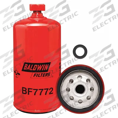 BALDWIN FILTERS Fuel Filter: Spin-On, 3 1/16 in Outside Dia, M16-1.50 Thread Size, Cellulose - Spin-On Fuel Filters