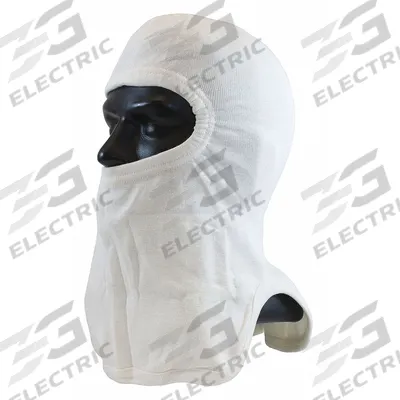 PIP Fire Hood: Nomex(R)/Lenzing, 4 oz Fabric Wt, Tri-Cut, 16 in Lg, White, Universal - Firefighting Hoods