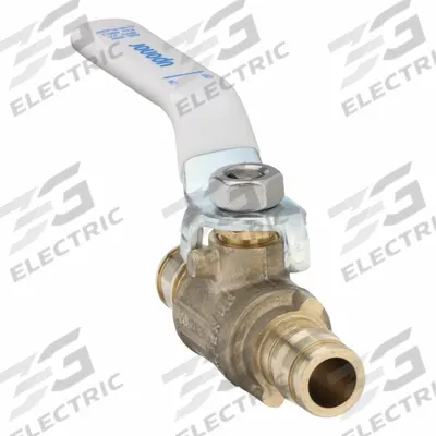 UPONOR Manual Two-Way Ball Valve: 1/2 in, Brass, Straight, PEX x PEX - Brass Ball Valves