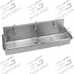 JUST MANUFACTURING Wash-Up Sink: 3 Stations, 16 in Overall Ht, 60 in Overall Lg, 20 in Overall Wd (MPN J6020S-J). Key specifications — Brand: JUST MANUFACTURING.