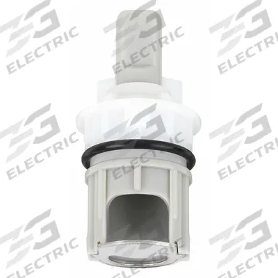 Delta Cartridge: Use with Hot/Cold Water, Plastic, 2 in Overall Lg - Disc Faucet Cartridges