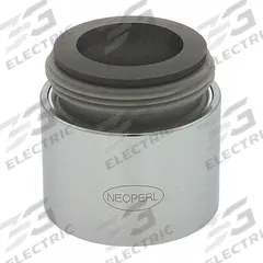 NEOPERL Outlet: 1.2 gpm Flow Rate, Aerated Flow Outlet, Brass, Chrome Finish, Dual, 40 PK (MPN 1452506). Key specifications — Includes: Vandal Resistant Key; Material: Brass; Product Type: Outlet; Connection Size: 15/16"-27; Brand: NEOPERL.