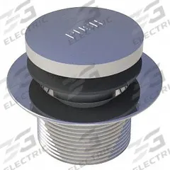 WATCO Drain Stopper: Brass/PVC, Chrome-Plated, 1 5/8 in Overall Dia, Lift and Turn (MPN 68301-CP). Key specifications — Color: Silver; Includes: Strainer Body; Material: PVC.