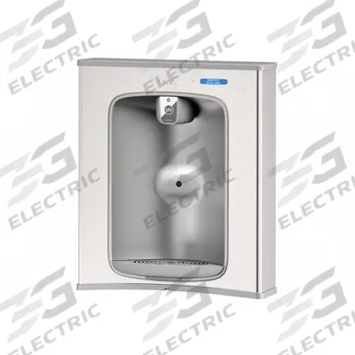 OASIS Bottle Filling Station: Sensor, 16 in Ht, 16 1/4 in Wd, Stainless Steel - Drinking Fountain Bottle Filler Addition Retrofit Kits