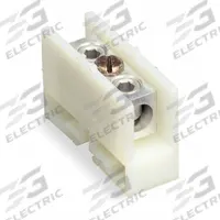 SQUARE D Terminal Block: DIN Rail Mounting Type, Screw Clamp Wire Termination, 2 Wire Terminals (MPN 9080GE6). Key specifications — Brand: SQUARE D; For Minimum Wire Size: 6 AWG.