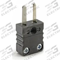 DAYTON Thermocouple Plug: Jack, For Type J Thermocouple Type, Mini Plug, Flat, Flat (MPN 36GK82). Key specifications — attr1432255: Flat; attr1276097: Jack; attr1276082: Mini Plug; attr1276092: DAYTON; attr1276087: Black; attr1276088: Glass-Filled Nylon; attr1276089: 36GK82.