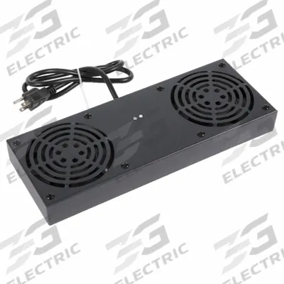 VIDEO MOUNT PRODUCTS Fan Kit: ERVWC2FANKIT, 5 1/8 in Overall Dp - Fan Kits for Server Rack Enclosures