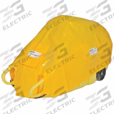 ENPAC Drum Dolly Cover: Drum Dolly Cover, HDPE, Adj Straps, 26 in Ht, 71 in Lg - Covers for Drum Dispensing Trucks