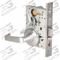 BEST Door Lockset: Office Lever Locksets, Chrome, ADA Compliant, Interchangeable Core (MPN 45H7AB15H626LH). Key specifications — attr1024149: Not Ligature-Resistant; attr1011488: BEST; attr1024446: F20; attr1011524: No Message; attr1011506: Left Hand; attr1011485: Yes; attr1059461: Satin Chromium-Plated : Stainless Steel.