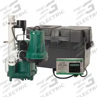 ZOELLER Sump/Battery Back-Up System: 1/2 hp, 120V AC, 23 ft Max. Head (Primary Pump), 12V DC, Male (MPN 508-0007). Key specifications — Rated Voltage (Secondary Pump): 12V DC; Brand: ZOELLER; Series: Aquanot; Primary Pump Rated Voltage: 120V AC; Switch (Primary Pump): Integral Vertical Float.