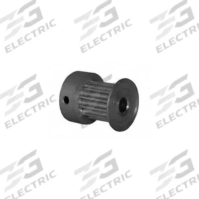 Dayton Timing Pulley: Curvilinear, Fixed, For 9 mm Belt Wd, 12 Teeth, 3 mm Pitch - HTD Section Fixed-Bore Timing Pulleys with Hub