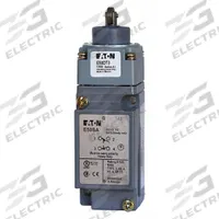 EATON Push Roller Plunger Limit Switch: Roller Plunger, Metallic, Momentary/Momentary, E50 (MPN E50BT36P). Key specifications — attr1019632: EATON; attr1019639: 8 ft Cable; attr1019655: Nylon; attr1023447: E50.