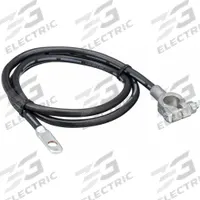 GROTE Battery Cable: Top Post Cable, 4 ga Wire Size, 48 in Overall Lg, Black, 60VDC, Bolt (MPN 84-9237). Key specifications — Termination Type: Top Post Cable; Connection Type: Bolt; Maximum Voltage: 60VDC; Wire Color: Black; Wire Size: 4 ga; Brand: GROTE.