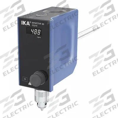 IKA Overhead Mixer: 500 RPM Max Speed, 80 N-cm, 60,000 cps Max Viscosity, 50 L Volume - Low-Torque Overhead Stirrers