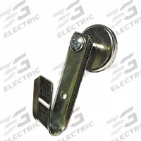 MAG DADDY Magnetic J-Hook: Magnetic Mount without Locking Latch, 17 lb Max. Load Capacity, Yellow (MPN JH12MS-10). Key specifications — Material: Mild Carbon Steel; Mounting: Side Mount; Color: Yellow; Brand: MAG DADDY; Mounting Location: Beam; Mounting & Attachment (subhead): Magnetic Mount without Locking Latch.
