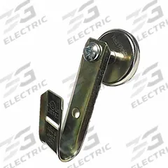 MAG DADDY Magnetic J-Hook: Magnetic Mount without Locking Latch, 17 lb Max. Load Capacity, Yellow (MPN JH12MS-10). Key specifications — Material: Mild Carbon Steel; Mounting: Side Mount; Color: Yellow; Brand: MAG DADDY; Mounting Location: Beam; Mounting & Attachment (subhead): Magnetic Mount without Locking Latch.