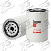 FLEETGUARD Oil Filter: 3/4"-16 Thread Size, 5 3/8 in Overall Ht, 5 3/8 in Overall Lg, Oil, Spin-On (MPN LF3487). Key specifications — Brand: FLEETGUARD; Compatible Vehicle Make: Hudson.