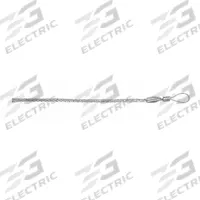 HUBBELL WIRING DEVICE-KELLEMS Fiber Optic Pulling Grip: 0.32 in to 0.48 in, 19 in Mesh Lg, Flex Eye (MPN 033291195). Key specifications — Cable Dia. Range: 0.32 in to 0.48 in; Material: Galvanized Steel; Eye Style: Flexible; Brand: HUBBELL WIRING DEVICE-KELLEMS.