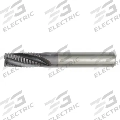 WIDIA HANITA Roughing End Mill: Carbide, TiAlN Coated, 3 Flute, Fine Pitch, 7 mm Mill Dia - Corner-Chamfer Carbide Roughing End Mills for Steel & Cast Iron