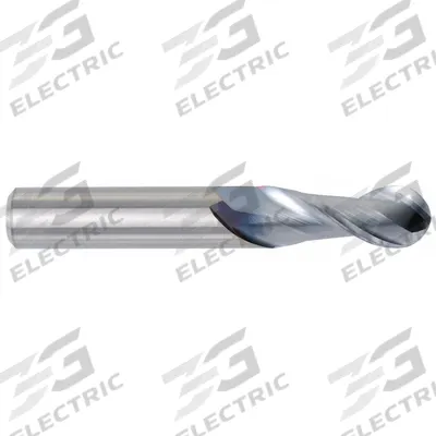 WIDIA HANITA Ball End Mill: Carbide, 2 Flute, 3/16" Mill Dia, 5/16" LOC, 2" OAL (MPN 4A4105000) - Carbide Ball End Mills for Aluminum