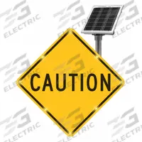 LED Traffic Sign: 30 in x 30 in Nominal Sign Size (W x H), Aluminum, 0.08 in Thick, S1-1 MUTCD (MPN 2180-C00065). Key specifications — Retroreflective Grade: Diamond; Basic Power Source: Solar.
