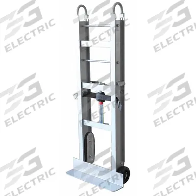 Dayton Appliance Hand Truck: 550 lb, Vertical Dual-Loop, Silver, Aluminum - Appliance Hand Trucks