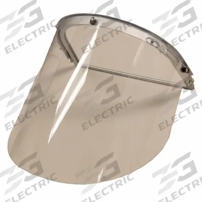 BULLARD Face Shield: Uncoated, Aluminum, Clear - Bullard Face Shield Assemblies for Hard Hats