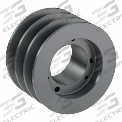 APPROVED VENDOR V-Belt Pulley: C50, 3 Groove, 5.4 in OD, Bushed Bore, SK - Bushed-Bore Cast-Iron V-Belt Pulleys